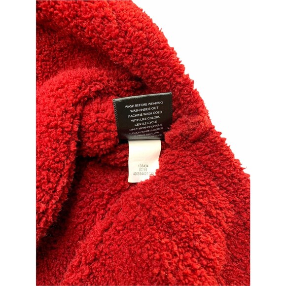 Simply Vera Vera Wang Women’s Burgundy Red Teddie Hoodie Size Large - Picture 8 of 10
